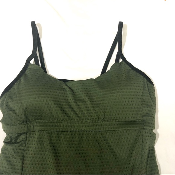Athleta flow mesh tank green strap back - Picture 6 of 8